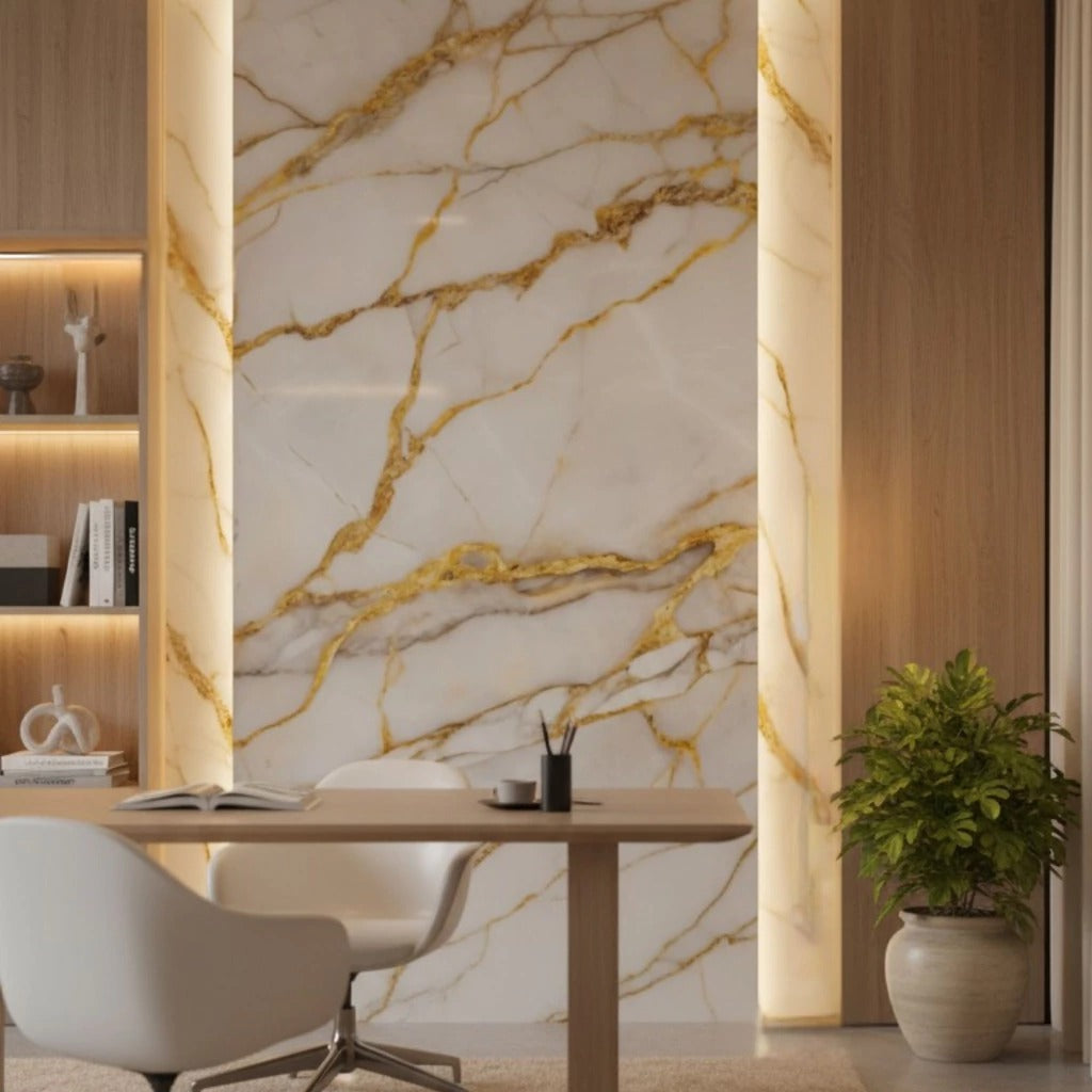 Bianco Oro Marble Essential Flexible Panel